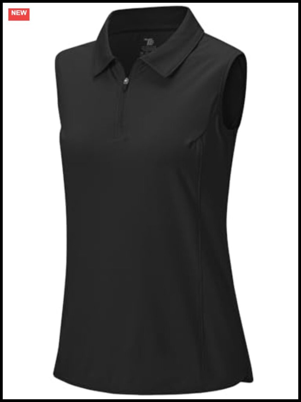 Women's Golf Tennis Polo Tank Top Sleeveless 1/4 Zip UPF 50+ Quick Dry
